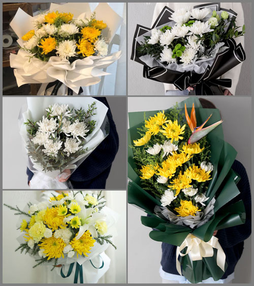 广东揭阳市普宁市广太镇山后村白事花束代送